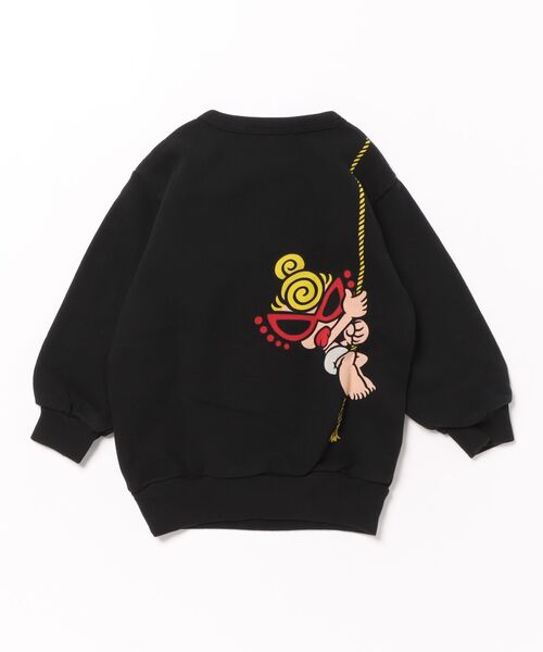 HYSTERIC MINI（ヒステリックミニ）の「DRAWING MINI 裏毛トレーナー（スウェット・キッズ・ブラック/レッド/ライトグレー/パープル・90）」の5枚目の写真