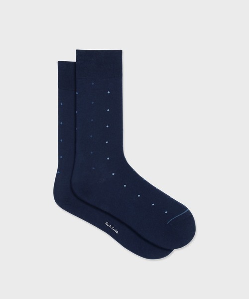 *Paul Smith* コントラストドット ドレスソックス コントラストドット ドレスソックス【250603 DR】(ソックス