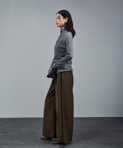 セール】GREENWOOLサイドベロアラインパンツ［ストレッチ・接触冷感