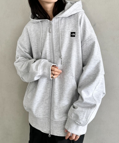 THE NORTH FACE（ザノースフェイス）の「国内未発売  THE NORTH FACE(ザ・ノースフェイス)/ESSENTIAL HOOD ZIP UP/ワンポイント ロゴ ジップパーカー フーディ タックデザイン（パーカー・レディース・ブラウン/グレー/ブラック・L/XXL/M/XL）」の17枚目の写真