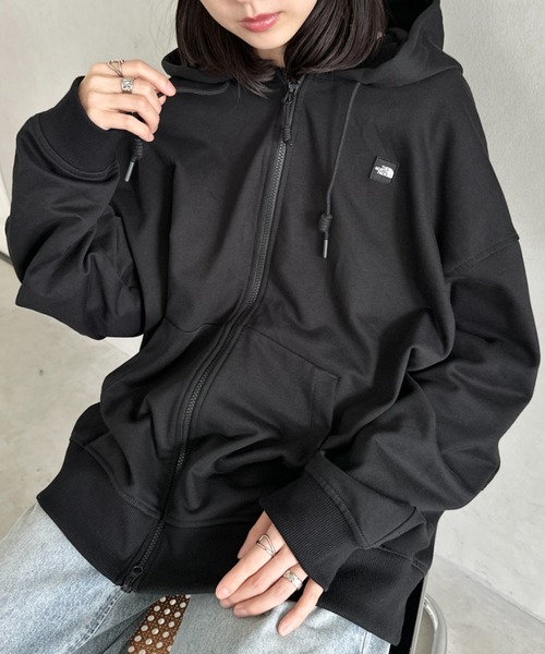 THE NORTH FACE（ザノースフェイス）の「国内未発売  THE NORTH FACE(ザ・ノースフェイス)/ESSENTIAL HOOD ZIP UP/ワンポイント ロゴ ジップパーカー フーディ タックデザイン（パーカー・レディース・ブラウン/グレー/ブラック・L/XXL/M/XL）」の11枚目の写真