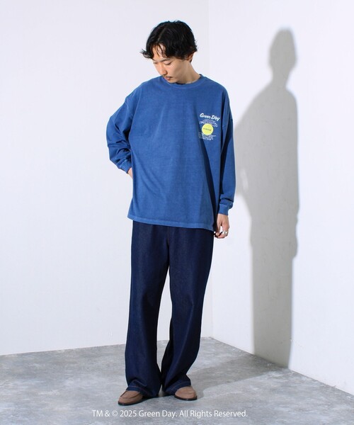 GOOD ROCK SPEED(グッドロックスピード)の「【GOOD ROCK SPEED】GRENN DAY/グリーンデイ ピグメントロンT(Tシャツ/カットソー・メンズ・ネイビー・FREE)」の5枚目の写真