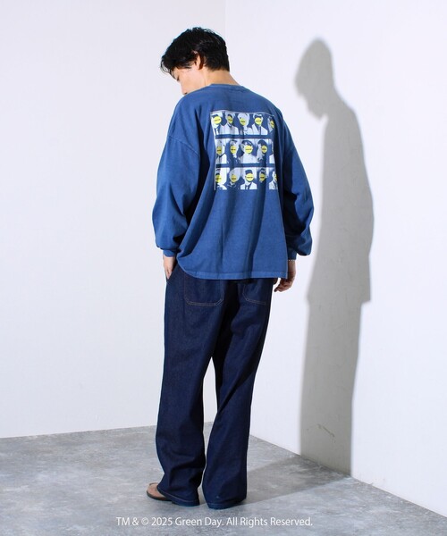 GOOD ROCK SPEED(グッドロックスピード)の「【GOOD ROCK SPEED】GRENN DAY/グリーンデイ ピグメントロンT(Tシャツ/カットソー・メンズ・ネイビー・FREE)」の4枚目の写真