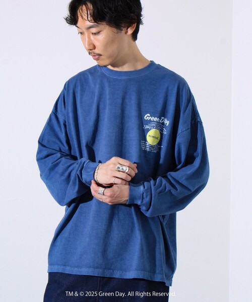 GOOD ROCK SPEED(グッドロックスピード)の「【GOOD ROCK SPEED】GRENN DAY/グリーンデイ ピグメントロンT(Tシャツ/カットソー・メンズ・ネイビー・FREE)」の3枚目の写真