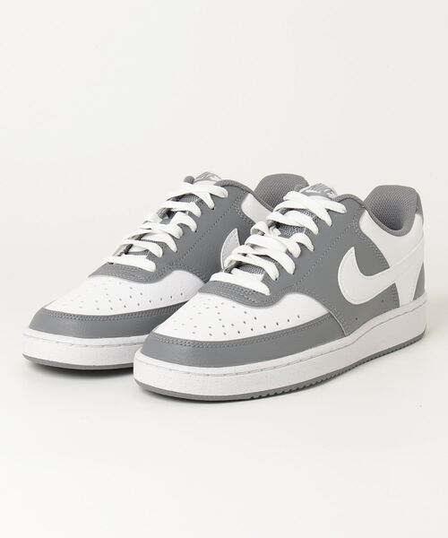 NIKE(ナイキ)の「ナイキ NIKE ナイキ コート ビジョン LO(スニーカー・メンズ・グレー×ホワイト・28.0cm/27.5cm/27.0cm/26.5cm/26.0cm/25.5cm/25.0cm)」の1枚目の写真