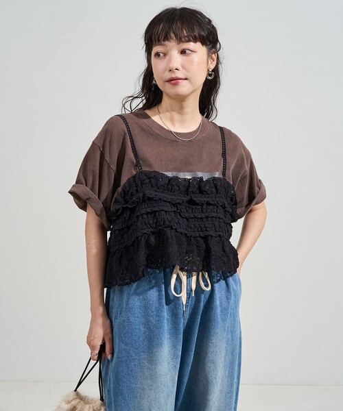 sacai luckレースキャミソール　ビスチェ sacai luckレースキャミソール ビスチェ 3560000037870_0101.jpg