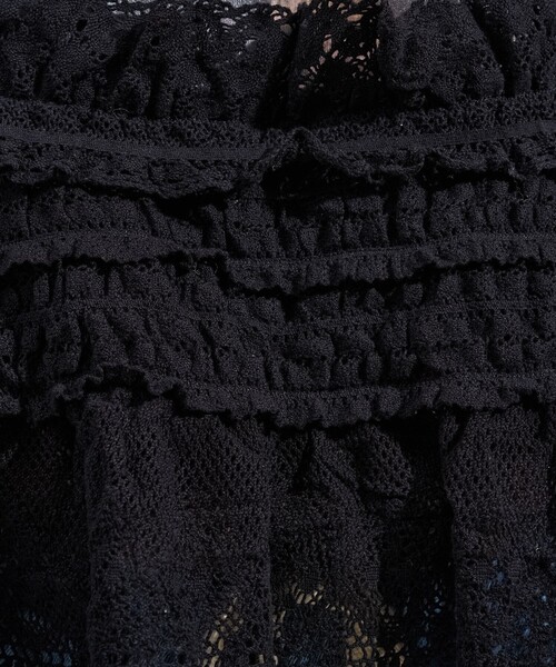 FREAK'S STORE(フリークスストア)の「ヴィンテージ風 2WAYレースビスチェ/バックリボン キャミビスチェ(キャミソール・レディース・ブラック/オフホワイト・フリ-)」の19枚目の写真