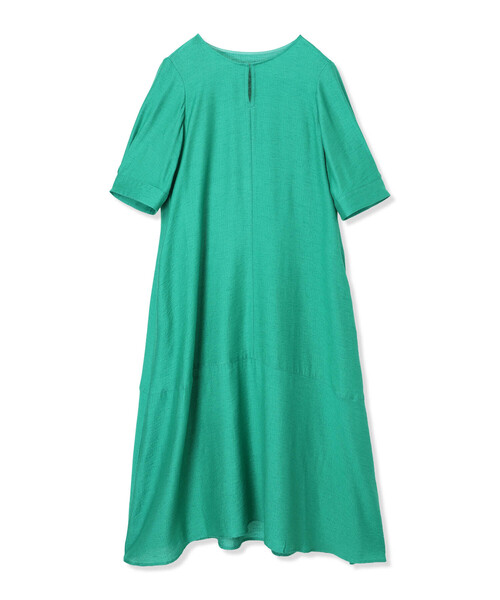 A/C DESIGN BY ALPHA CUBIC（エーシーデザインバイアルファキュービック）の「スキッパーワンピース【接触冷感】（ワンピース・レディース・ブラック/グリーン・9号/11号/13号）」の21枚目の写真