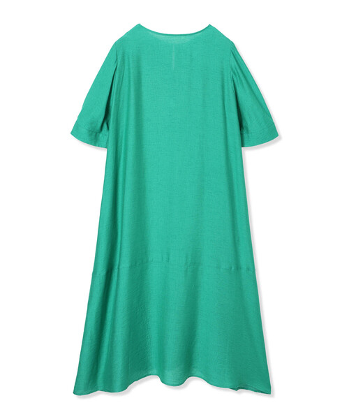 A/C DESIGN BY ALPHA CUBIC（エーシーデザインバイアルファキュービック）の「スキッパーワンピース【接触冷感】（ワンピース・レディース・ブラック/グリーン・9号/11号/13号）」の22枚目の写真