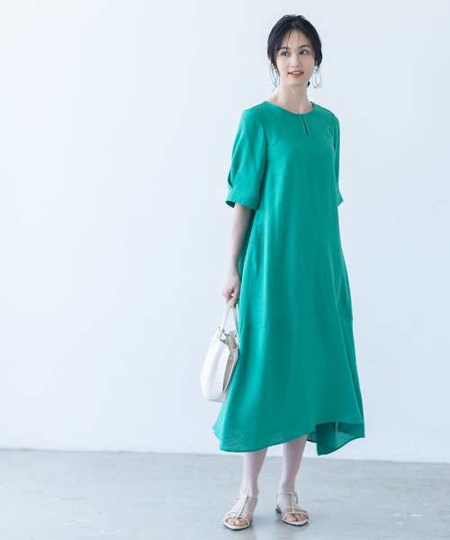 ♡美品・日本製♡アルファキュービック　ワンピーススーツ11号 LES MUES AOKI 11号 ウォッシャブルフォーマルワンピーススーツ