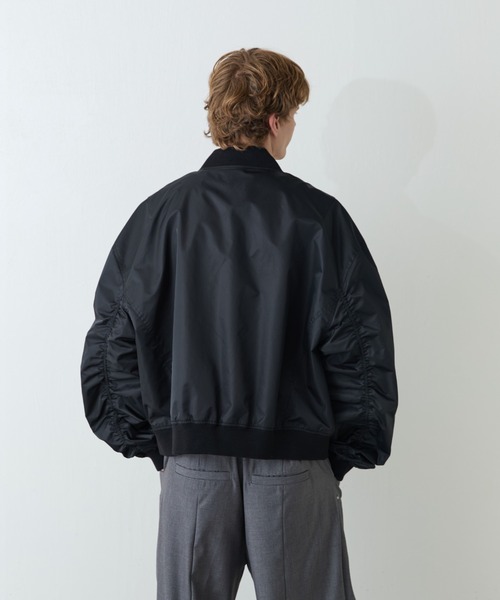 Neucon/ニューコン　シャーリングアームボリュームナイロンMA-1 ブラック セール】【Neucon/ニューコン】シャーリングアームボリュームナイロン