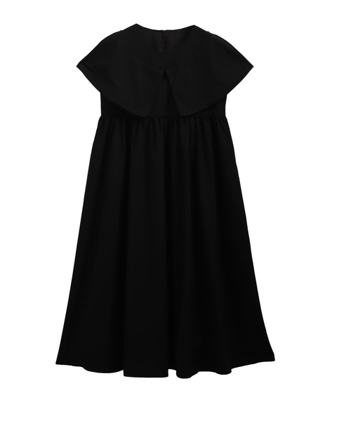 Fit more（フィットモア）の「ケープカラーワンピース（ワンピース・レディース・ブラック・LONG/SHORT）」の14枚目の写真