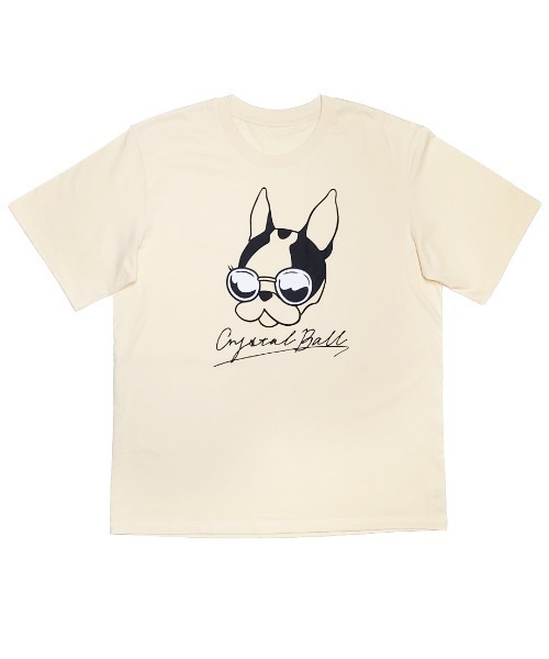 CRYSTAL BALL(クリスタルボール)の「VacancesHIPPIE BIG T-shirt(Tシャツ/カットソー・レディース・Cream/ブラック/ホワイト・FREE)」の4枚目の写真