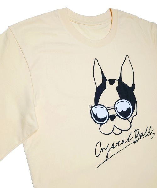 CRYSTAL BALL(クリスタルボール)の「VacancesHIPPIE BIG T-shirt(Tシャツ/カットソー・レディース・Cream/ブラック/ホワイト・FREE)」の5枚目の写真