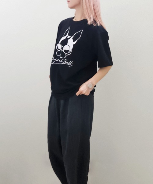 CRYSTAL BALL(クリスタルボール)の「VacancesHIPPIE BIG T-shirt(Tシャツ/カットソー・レディース・Cream/ブラック/ホワイト・FREE)」の12枚目の写真