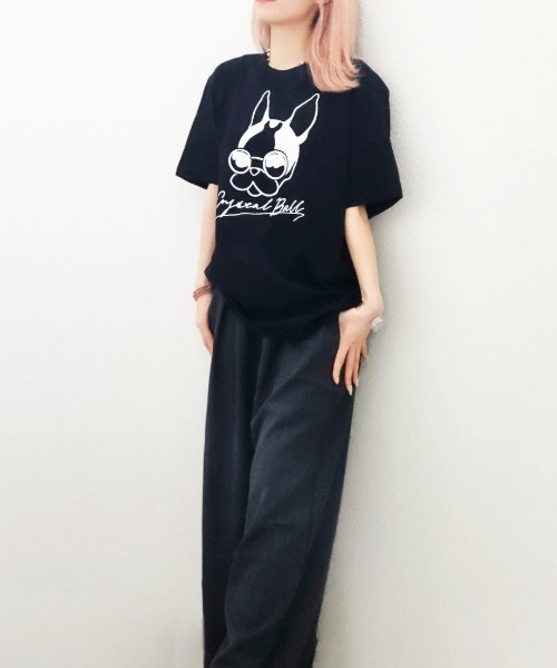 CRYSTAL BALL(クリスタルボール)の「VacancesHIPPIE BIG T-shirt(Tシャツ/カットソー・レディース・Cream/ブラック/ホワイト・FREE)」の17枚目の写真
