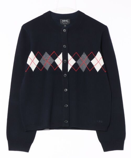 A.P.C.(アーペーセー)の「CARDIGAN ARIA(カーディガン/ボレロ・レディース・ダークネイビー・M)」の1枚目の写真