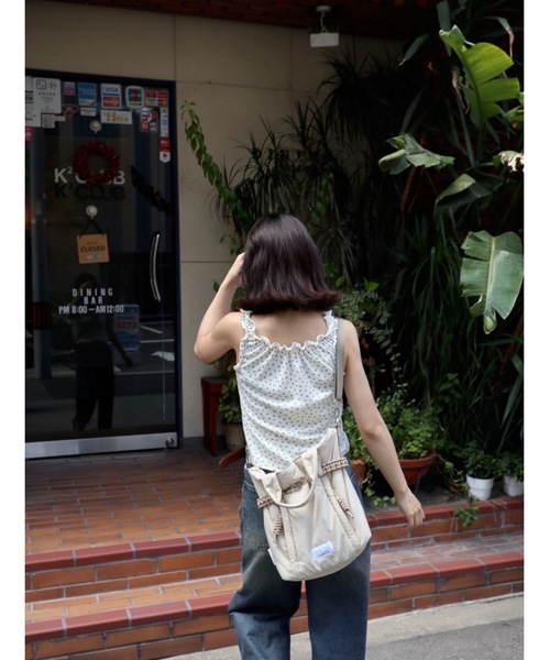 jumelle（ジュメロ）の「小花柄タンクトップ（タンクトップ・レディース・ベージュ・FREE）」の9枚目の写真