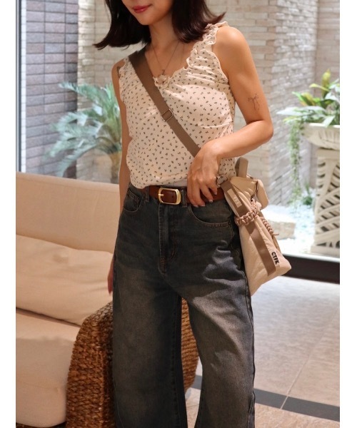 jumelle（ジュメロ）の「小花柄タンクトップ（タンクトップ・レディース・ベージュ・FREE）」の17枚目の写真