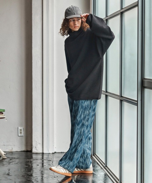 CAMBIO（カンビオ）の「mlt5337-Loose Neck Pullover プルオーバー(A55325cmb)（Tシャツ/カットソー・メンズ・チャコールグレー/ナチュラル/ミックスグレー/ブラック・L/M/S）」の13枚目の写真