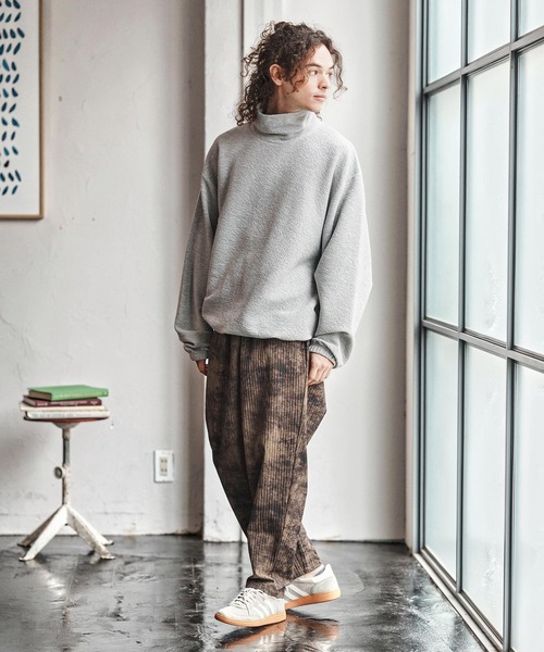 CAMBIO（カンビオ）の「mlt5337-Loose Neck Pullover プルオーバー(A55325cmb)（Tシャツ/カットソー・メンズ・チャコールグレー/ナチュラル/ミックスグレー/ブラック・L/M/S）」の17枚目の写真
