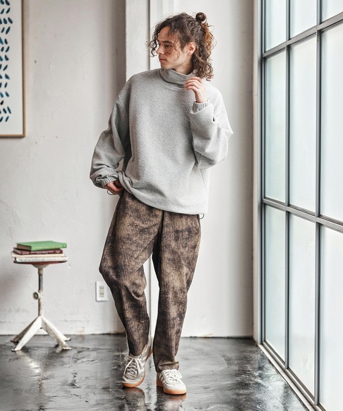 CAMBIO（カンビオ）の「mlt5337-Loose Neck Pullover プルオーバー(A55325cmb)（Tシャツ/カットソー・メンズ・チャコールグレー/ナチュラル/ミックスグレー/ブラック・L/M/S）」の18枚目の写真