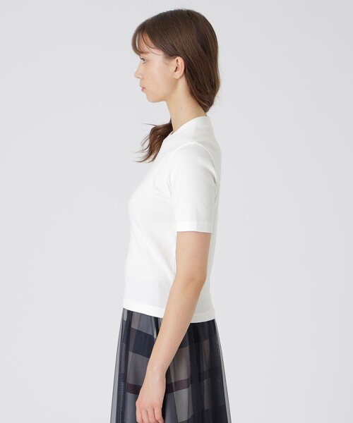 BLUE LABEL CRESTBRIDGE(ブルーレーベルクレストブリッジ)の「テレコカットソー(Tシャツ/カットソー・レディース・ブラック/ホワイト・38)」の11枚目の写真