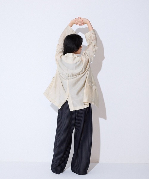 バックギャザーテーラードジャケット　ジーナシス　新品未使用　今季新作 セール】バックギャザーテーラードジャケット/580959