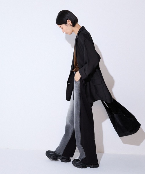 JEANASIS（ジーナシス）の「バックギャザーテーラードジャケット/580959（テーラードジャケット・レディース・アイボリー/ブラック/ブラウン・FREE）」の6枚目の写真