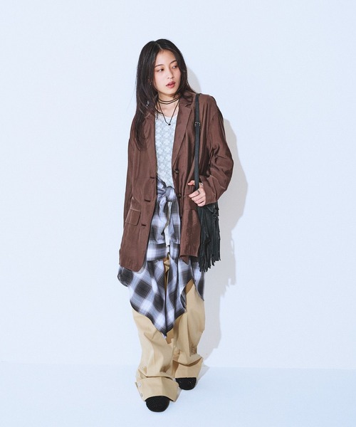 JEANASIS（ジーナシス）の「バックギャザーテーラードジャケット/580959（テーラードジャケット・レディース・アイボリー/ブラック/ブラウン・FREE）」の9枚目の写真