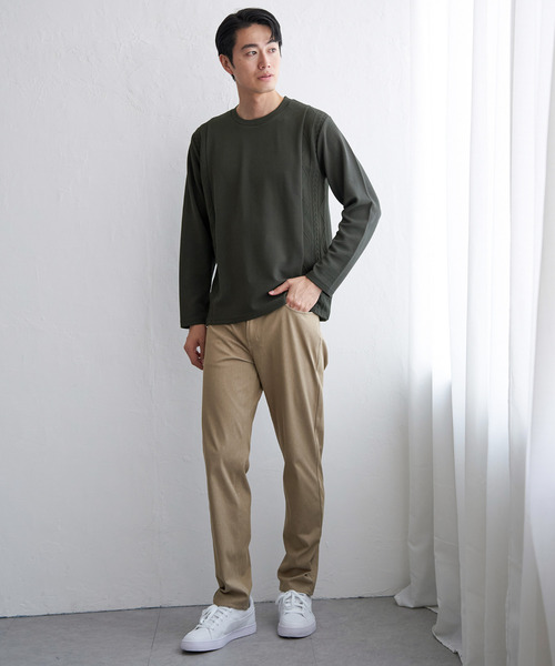 ikka(イッカ)の「フクレジャカード切り替えロンT(Tシャツ/カットソー・メンズ・ブラック/ホワイト/ライム/ネイビー/ベージュ・M/L/XL/S)」の18枚目の写真