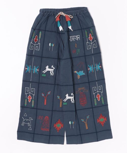 チャイハネ(チャイハネ)の「【チャイハネ】ラジャラン刺繍ワイドパンツ(その他パンツ・レディース・ネイビー/イエロー/ホワイト・FREE)」の3枚目の写真