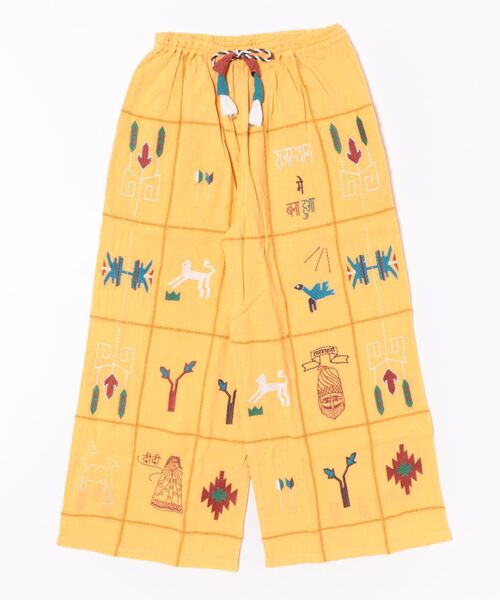 チャイハネ(チャイハネ)の「【チャイハネ】ラジャラン刺繍ワイドパンツ(その他パンツ・レディース・ネイビー/イエロー/ホワイト・FREE)」の1枚目の写真