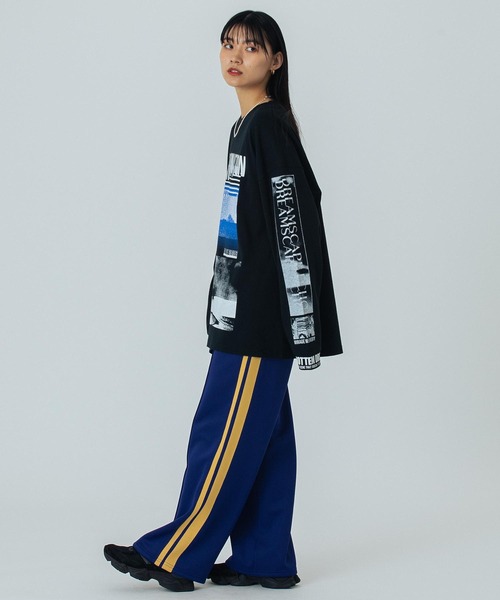 OKIRAKU×ROSEBUD) GRAPHIC LONG SLEEVE TEE（Tシャツ/カットソー