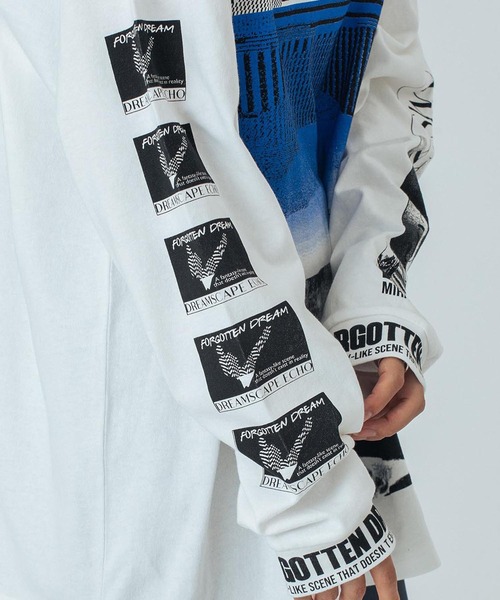 OKIRAKU（オキラク）の「(OKIRAKU×ROSEBUD) GRAPHIC LONG SLEEVE TEE（Tシャツ/カットソー・レディース・ホワイト/ブラック・ONE SIZE）」の11枚目の写真