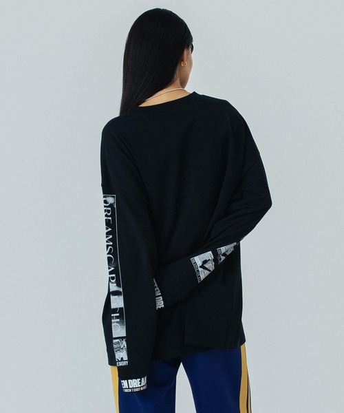 tシャツ (OKIRAKU×ROSEBUD) GRAPHIC LONG SLEEVE TEE レディース OKIRAKU×ROSEBUD) GRAPHIC LONG SLEEVE TEE（Tシャツ/カットソー