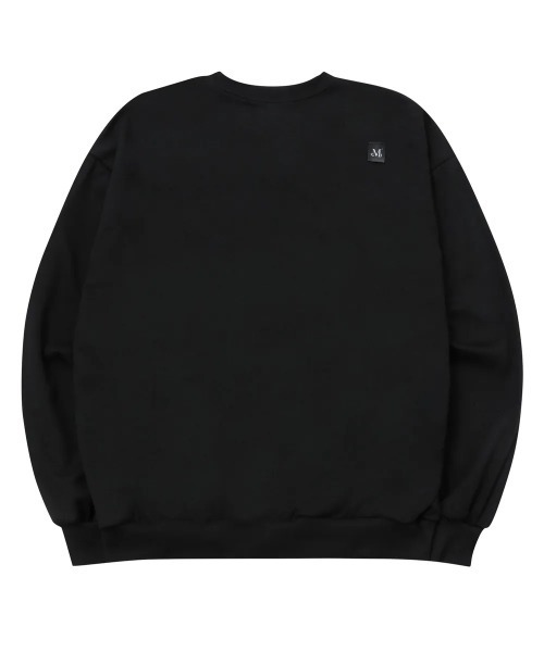 MUCENT（ムセント）の「◇MUCENT◇ブランド直輸入正規品/エッセンシャル レタリング ルーズフィット MTM ESSENTIAL LETTERING LOOSE FIT MTM（スウェット・レディース・ブラック・M）」の2枚目の写真