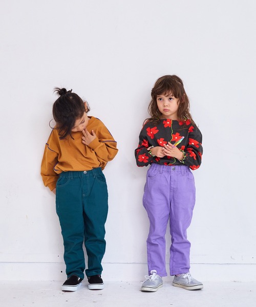 Life Support Products（ライフサポートプロダクツ）の「ツイルFRIENDSパンツ（チノパンツ・キッズ・マスタード/モスグリーン/チャコール/ラベンダー/オフホワイト・140/130/95/90/80/150/120/110/100）」の15枚目の写真