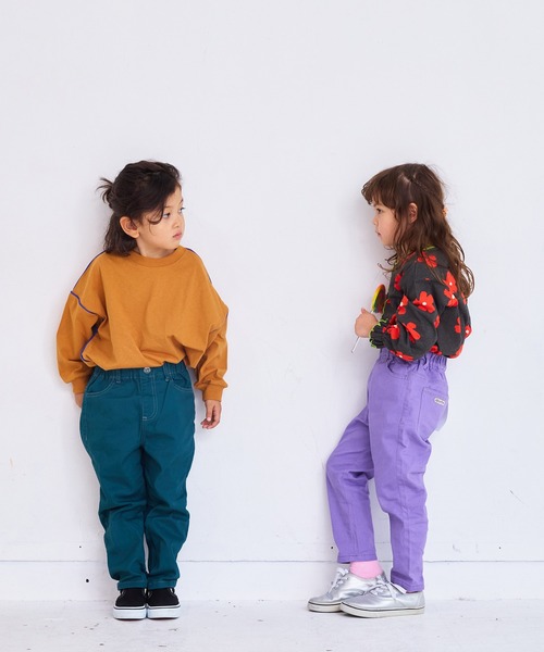 Life Support Products（ライフサポートプロダクツ）の「ツイルFRIENDSパンツ（チノパンツ・キッズ・マスタード/モスグリーン/チャコール/ラベンダー/オフホワイト・140/130/95/90/80/150/120/110/100）」の16枚目の写真