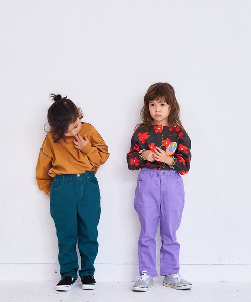 Life Support Products（ライフサポートプロダクツ）の「ツイルFRIENDSパンツ（チノパンツ・キッズ・マスタード/モスグリーン/チャコール/ラベンダー/オフホワイト・140/130/95/90/80/150/120/110/100）」の17枚目の写真