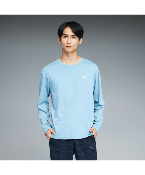 PUMA(プーマ)の「PUMA プーマ メンズ ESS MX リラックスド キャット 長袖 Tシャツ(Tシャツ/カットソー・メンズ・ホワイト/ブルー/ブラック/ブラウン系その他・LARGE/MEDIUM/SMALL/X-LARGE/XX-LARGE)」の4枚目の写真