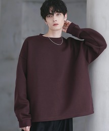 ETELIO | コットンポンチ/ヴィンテージ加工ピグメントロングTシャツ【ドローコード付き】(Tシャツ/カットソー)