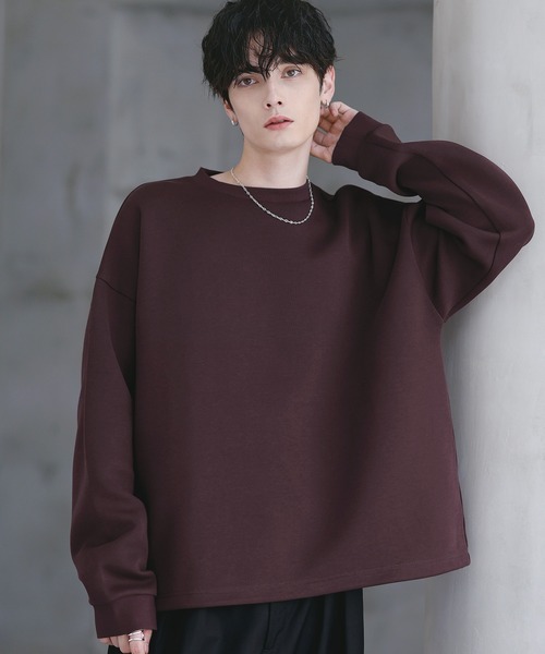 ETELIO（エテリオ）の「コットンポンチ/ヴィンテージ加工ピグメントロングTシャツ【ドローコード付き】（Tシャツ/カットソー・メンズ・ホワイト/チャコール/グレー系/ブラック系2/ブラウン/ワイン/ブルーグリーン/ブラック・M/S/XL/L/XS）」の6枚目の写真