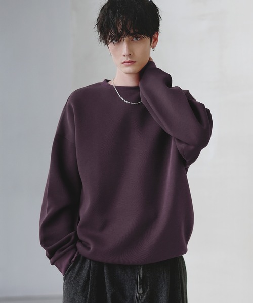 ETELIO（エテリオ）の「コットンポンチ/ヴィンテージ加工ピグメントロングTシャツ【ドローコード付き】（Tシャツ/カットソー・メンズ・ホワイト/チャコール/グレー系/ブラック系2/ブラウン/ワイン/ブルーグリーン/ブラック・M/S/XL/L/XS）」の8枚目の写真