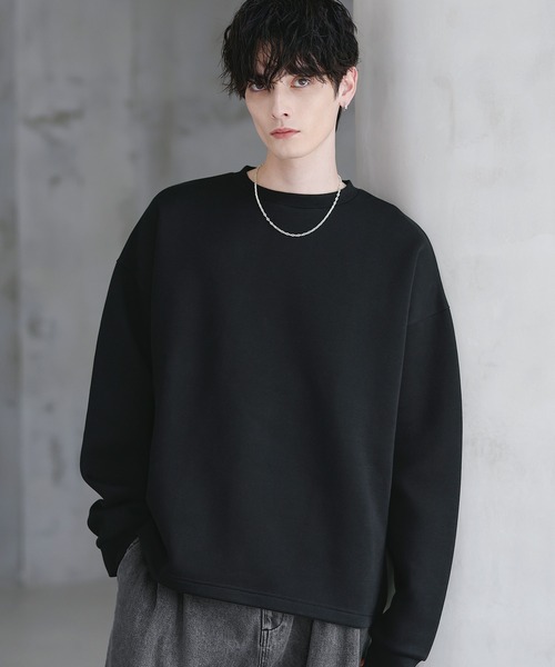 ETELIO（エテリオ）の「コットンポンチ/ヴィンテージ加工ピグメントロングTシャツ【ドローコード付き】（Tシャツ/カットソー・メンズ・ホワイト/チャコール/グレー系/ブラック系2/ブラウン/ワイン/ブルーグリーン/ブラック・M/S/XL/L/XS）」の2枚目の写真