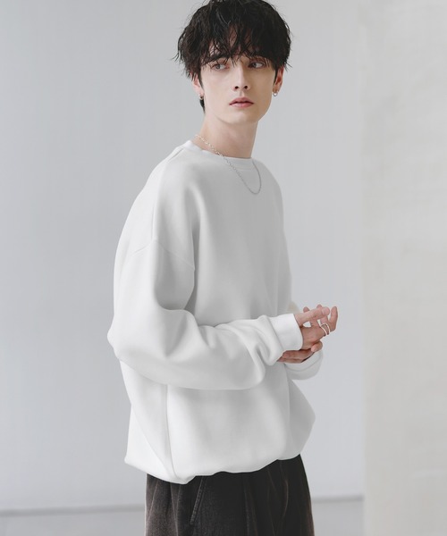 コットンポンチ/ヴィンテージ加工ピグメントロングTシャツ【ドロー