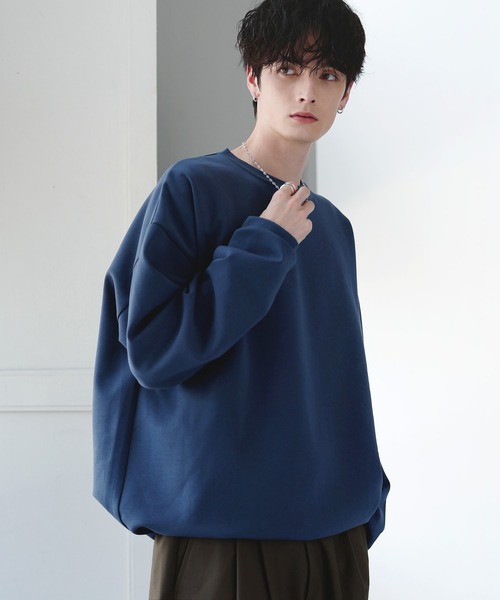 ETELIO（エテリオ）の「コットンポンチ/ヴィンテージ加工ピグメントロングTシャツ【ドローコード付き】（Tシャツ/カットソー・メンズ・ホワイト/チャコール/グレー系/ブラック系2/ブラウン/ワイン/ブルーグリーン/ブラック・M/S/XL/L/XS）」の19枚目の写真