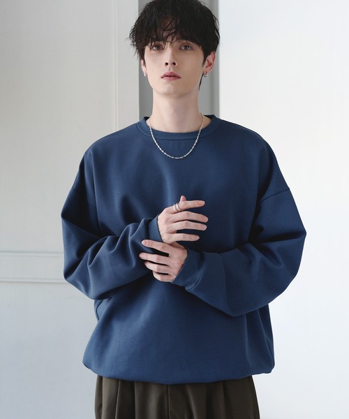 ETELIO（エテリオ）の「コットンポンチ/ヴィンテージ加工ピグメントロングTシャツ【ドローコード付き】（Tシャツ/カットソー・メンズ・ホワイト/チャコール/グレー系/ブラック系2/ブラウン/ワイン/ブルーグリーン/ブラック・M/S/XL/L/XS）」の18枚目の写真