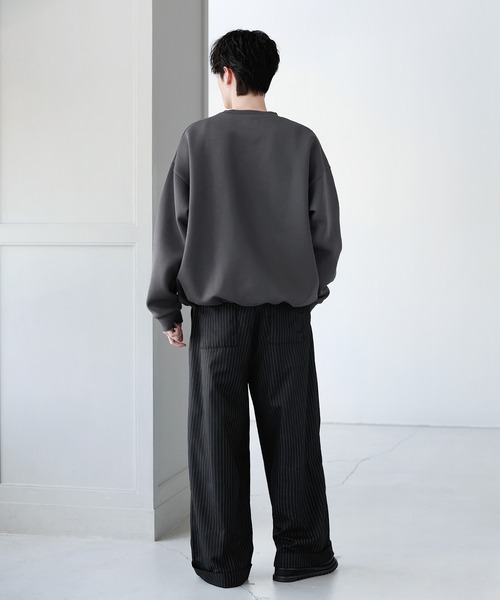 コットンポンチ/ヴィンテージ加工ピグメントロングTシャツ【ドロー