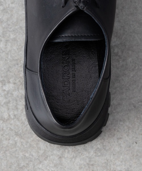 PADRONE(パドローネ)の「【PADRONE/パドローネ】TYROLEAN SHOES with Vibram(ドレスシューズ・メンズ・ブラック・41/42/40)」の13枚目の写真